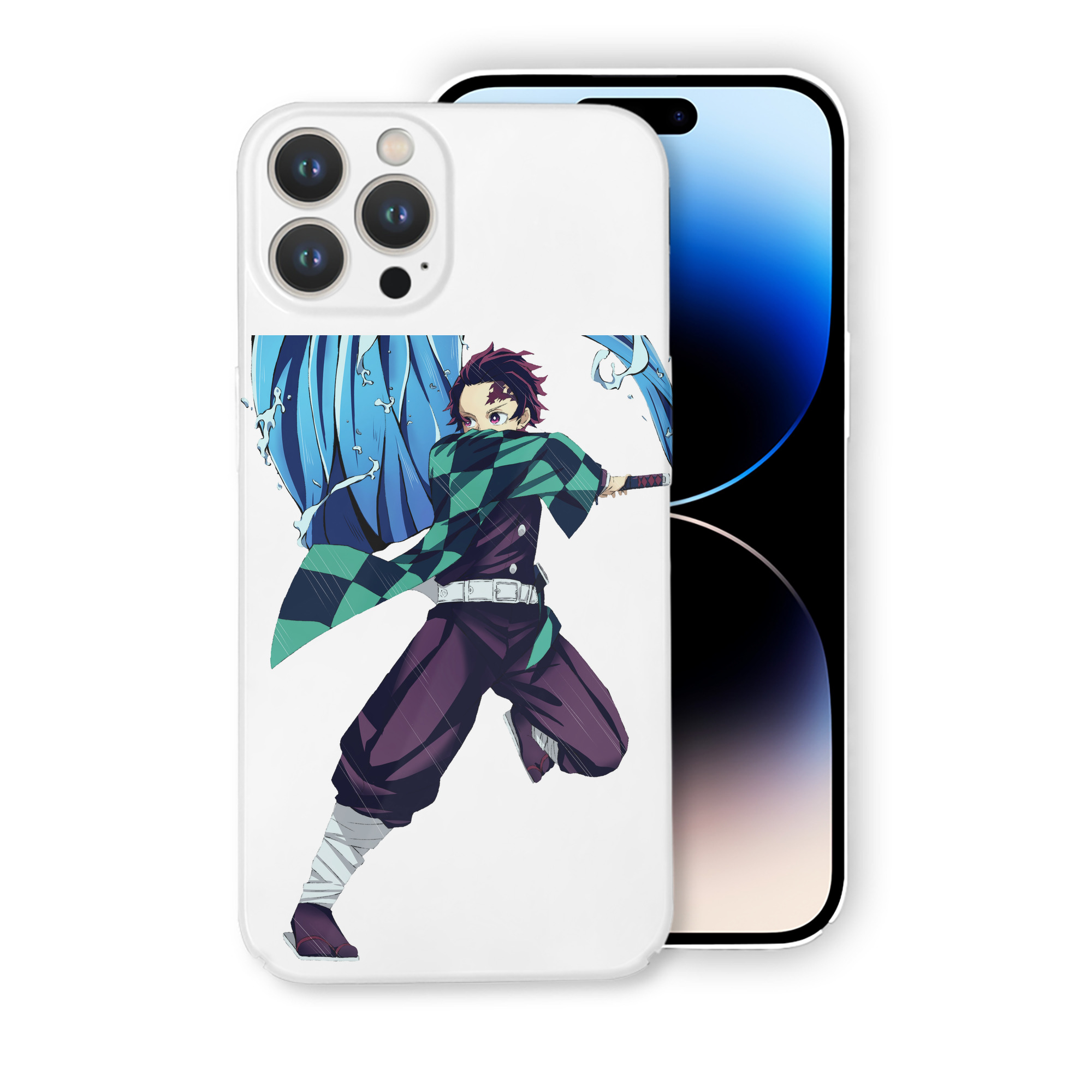 （画像用） 鬼滅の刃 竈門 炭治郎／かまど たんじろう Kamado Tanjirou 【iPhone 14シリーズ対応】ハードケース